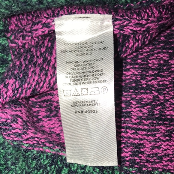 Women’s Colorful VINTAGE Sz S EUC HEART PATTERN LOFT Pullover SWEATER Sz S - Picture 10 of 10